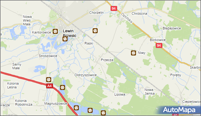 mapa Przecza, Przecza na mapie Targeo