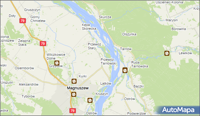 mapa Przewóz Tarnowski, Przewóz Tarnowski na mapie Targeo