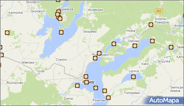 mapa Przybrodzin, Przybrodzin na mapie Targeo