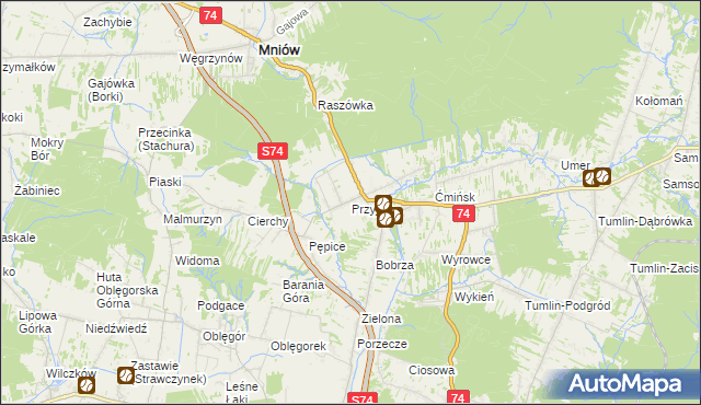 mapa Przyjmo, Przyjmo na mapie Targeo