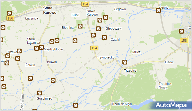 mapa Przynotecko, Przynotecko na mapie Targeo