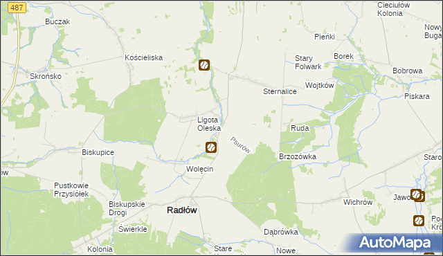 mapa Psurów, Psurów na mapie Targeo