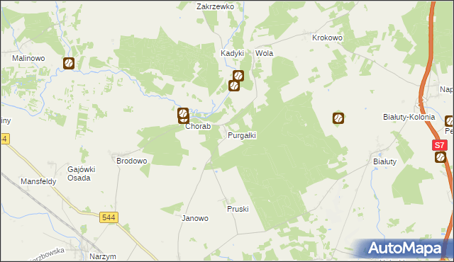 mapa Purgałki, Purgałki na mapie Targeo