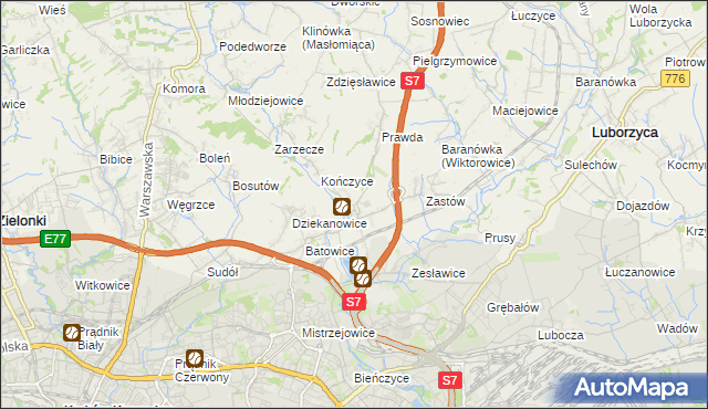 mapa Raciborowice gmina Michałowice, Raciborowice gmina Michałowice na mapie Targeo