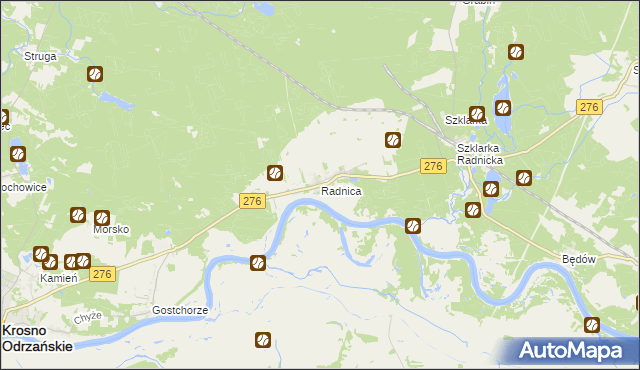 mapa Radnica, Radnica na mapie Targeo