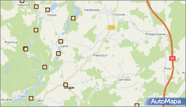 mapa Radoszyn, Radoszyn na mapie Targeo