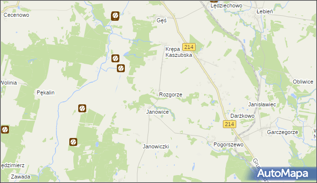 mapa Rozgorze, Rozgorze na mapie Targeo