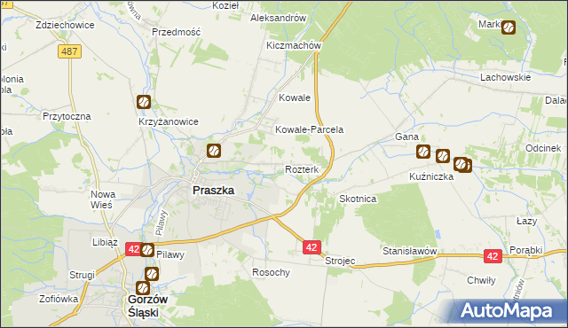 mapa Rozterk, Rozterk na mapie Targeo