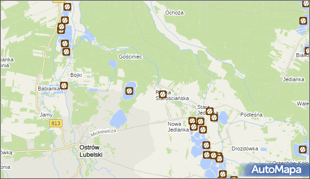 mapa Rudka Starościańska, Rudka Starościańska na mapie Targeo