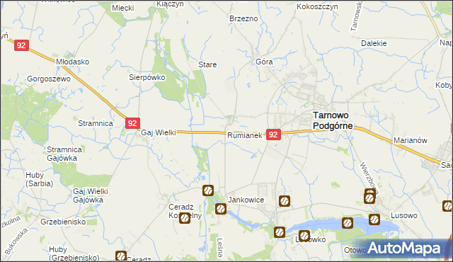 mapa Rumianek, Rumianek na mapie Targeo