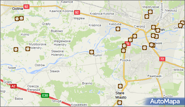 mapa Rumin, Rumin na mapie Targeo