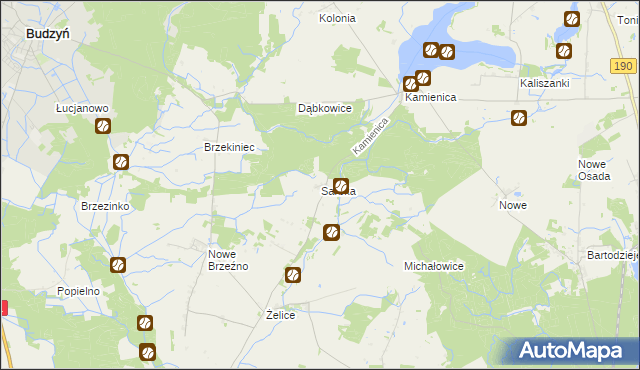 mapa Sarbka gmina Wągrowiec, Sarbka gmina Wągrowiec na mapie Targeo