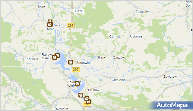 mapa Skała gmina Lwówek Śląski, Skała gmina Lwówek Śląski na mapie Targeo