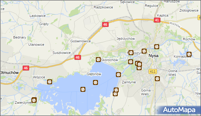 mapa Skorochów, Skorochów na mapie Targeo