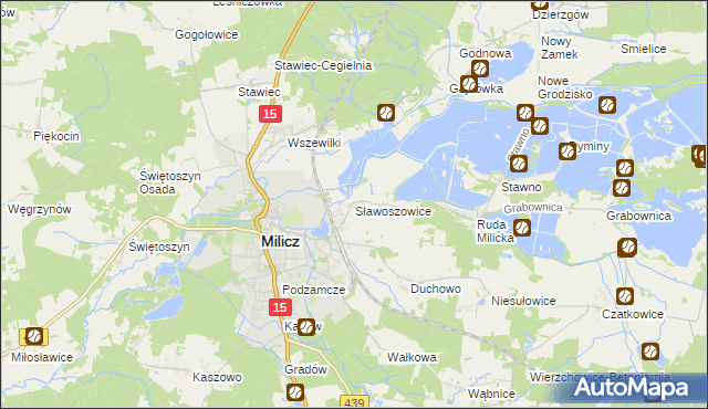 mapa Sławoszowice, Sławoszowice na mapie Targeo