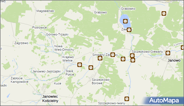 mapa Smolany-Żardawy, Smolany-Żardawy na mapie Targeo