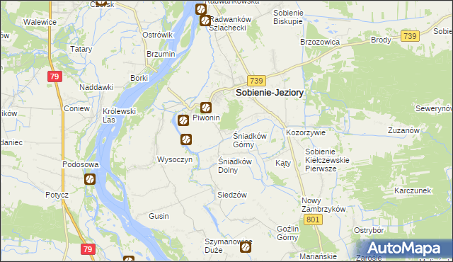 mapa Śniadków Górny A, Śniadków Górny A na mapie Targeo