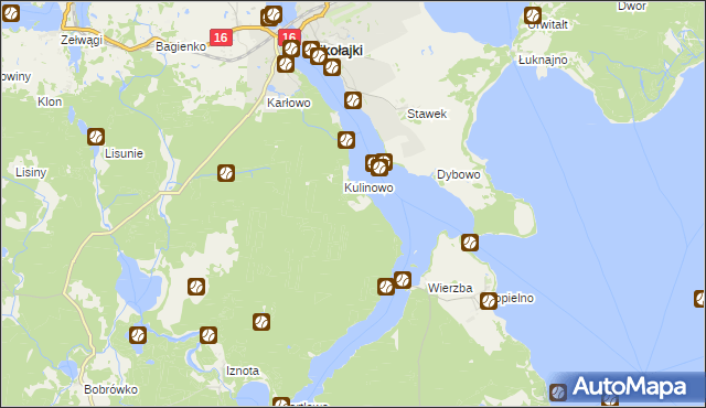 mapa Śniardewno, Śniardewno na mapie Targeo