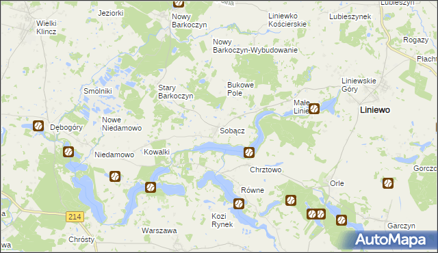 mapa Sobącz, Sobącz na mapie Targeo