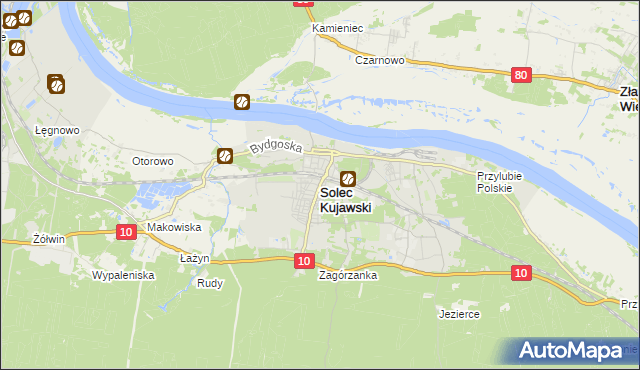 mapa Solec Kujawski, Solec Kujawski na mapie Targeo