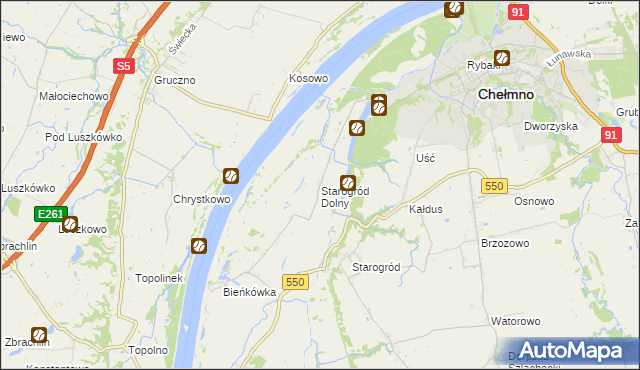 mapa Starogród Dolny, Starogród Dolny na mapie Targeo