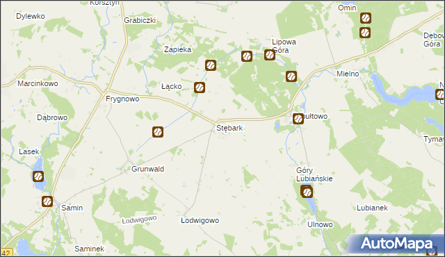 mapa Stębark, Stębark na mapie Targeo