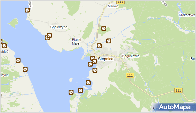 mapa Stepnica, Stepnica na mapie Targeo