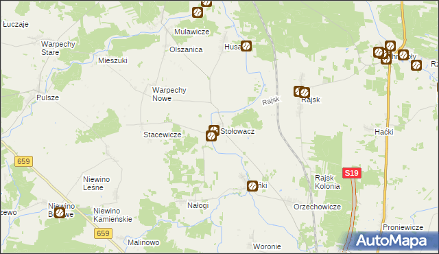 mapa Stołowacz, Stołowacz na mapie Targeo