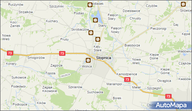 mapa Stopnica, Stopnica na mapie Targeo