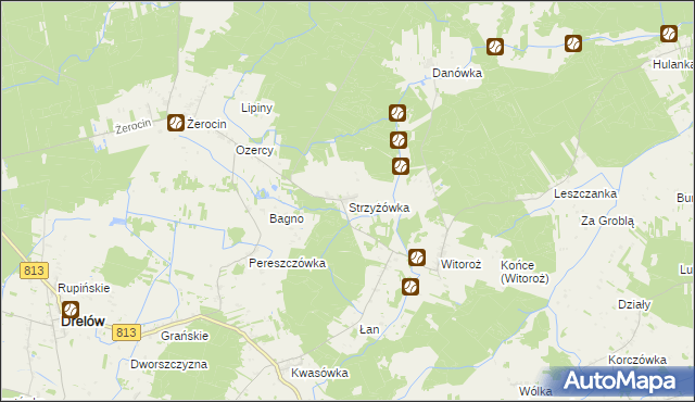 mapa Strzyżówka, Strzyżówka na mapie Targeo