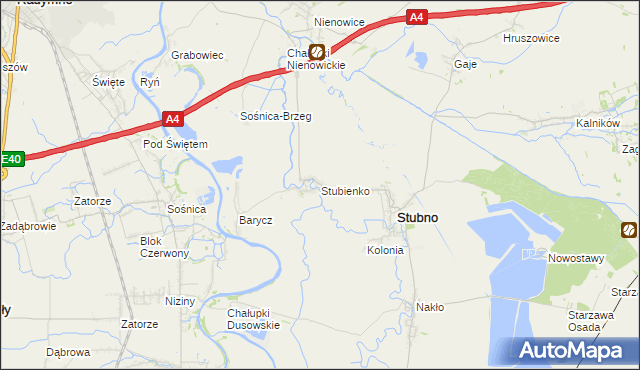 mapa Stubienko, Stubienko na mapie Targeo