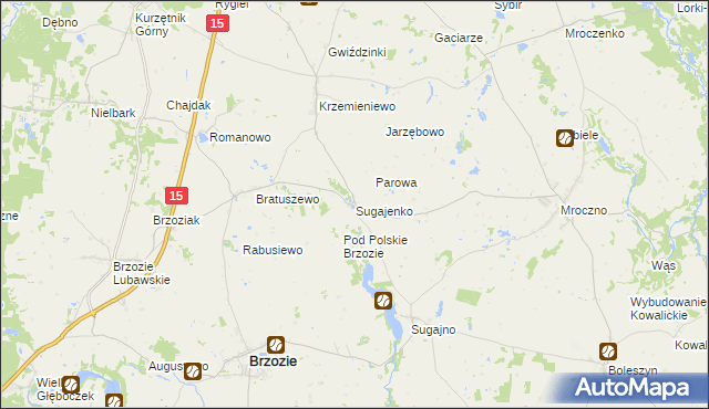 mapa Sugajenko, Sugajenko na mapie Targeo