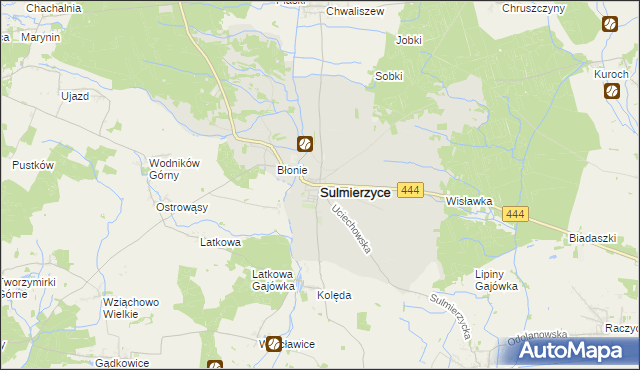 mapa Sulmierzyce powiat krotoszyński, Sulmierzyce powiat krotoszyński na mapie Targeo