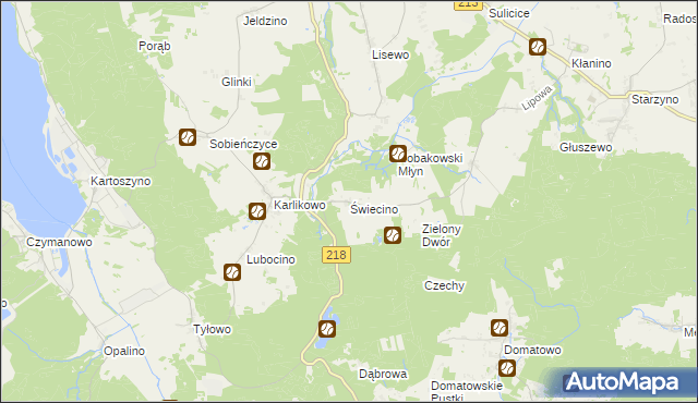 mapa Świecino, Świecino na mapie Targeo