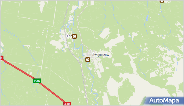 mapa Świętoszów, Świętoszów na mapie Targeo