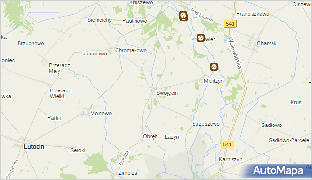 mapa Swojęcin, Swojęcin na mapie Targeo