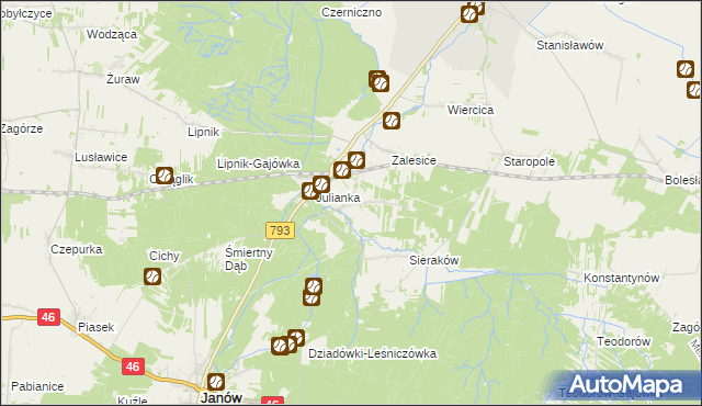 mapa Sygontka, Sygontka na mapie Targeo