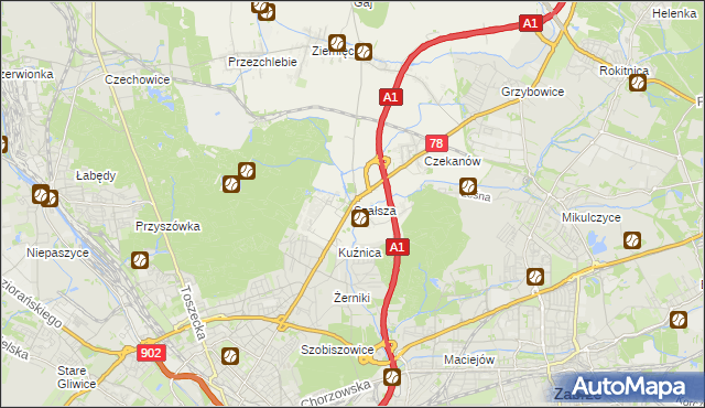 mapa Szałsza, Szałsza na mapie Targeo