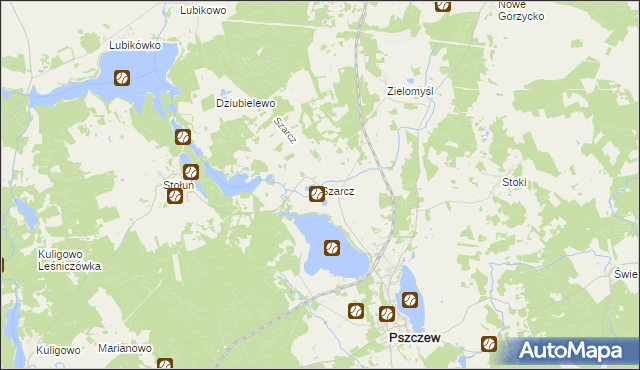 mapa Szarcz, Szarcz na mapie Targeo