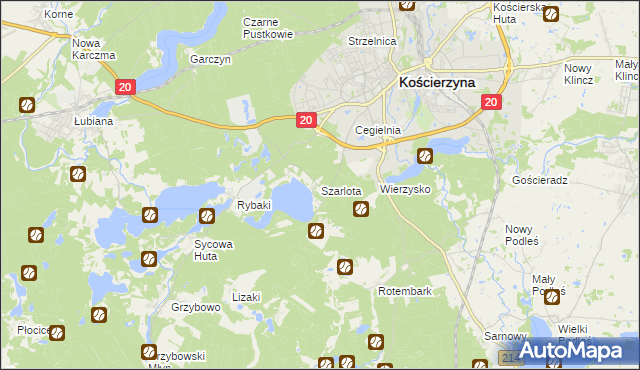 mapa Szarlota, Szarlota na mapie Targeo