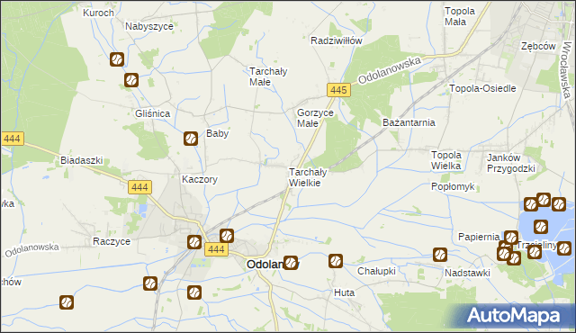 mapa Tarchały Wielkie, Tarchały Wielkie na mapie Targeo