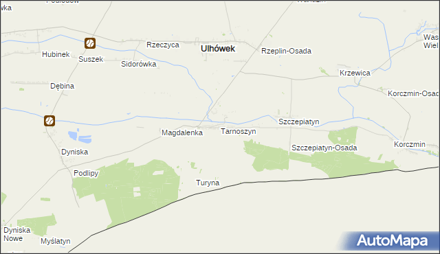 mapa Tarnoszyn, Tarnoszyn na mapie Targeo