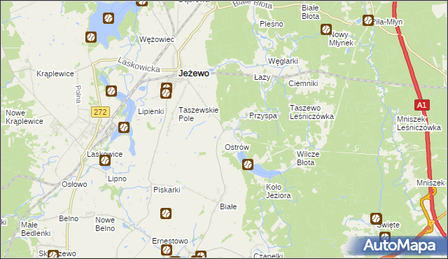 mapa Taszewko, Taszewko na mapie Targeo