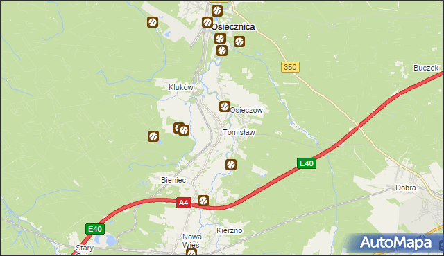 mapa Tomisław, Tomisław na mapie Targeo