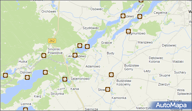 mapa Tręby Stare, Tręby Stare na mapie Targeo