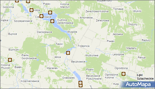 mapa Trzepnica, Trzepnica na mapie Targeo