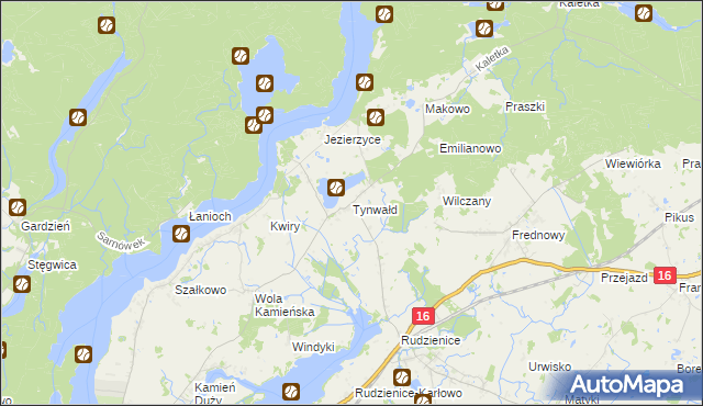 mapa Tynwałd, Tynwałd na mapie Targeo