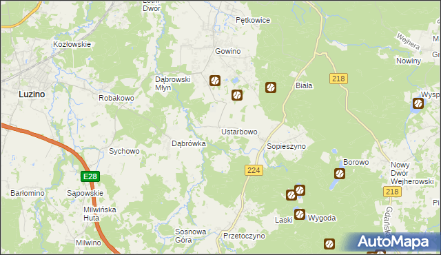 mapa Ustarbowo, Ustarbowo na mapie Targeo