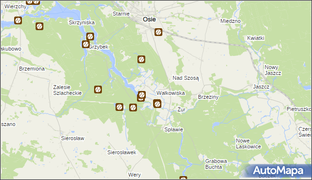 mapa Wałkowiska, Wałkowiska na mapie Targeo