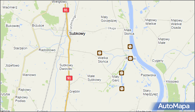 mapa Wielka Słońca, Wielka Słońca na mapie Targeo